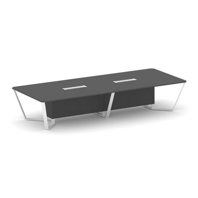 Steel Meet KD-PR.B.SP-14 (Антрацит/Белый) Стол переговорный прямоугольный