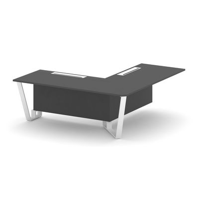 Steel Meet KD-PR.B.SPPOU-20(R) (Антрацит/Белый) Проходной угловой модуль правый