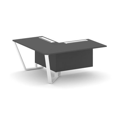 Steel Meet KD-PR.B.SPZOU-16(L) (Антрацит/Белый) Завершающий угловой модуль левый