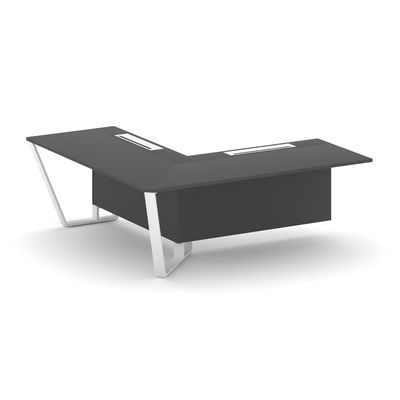 Steel Meet KD-PR.B.SPZOU-20(L) (Антрацит/Белый) Завершающий угловой модуль левый