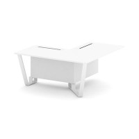 Steel Meet KD-PR.B.SPPOU-16(R) (Белый бриллиант/Белый) Проходной угловой модуль правый