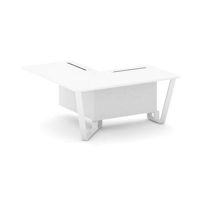 Steel Meet KDK-PR.B.SPPOU-16(L) (Белый бриллиант/Белый) Проходной угловой модуль левый