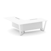 Steel Meet KDK-PR.B.SPPOU-20(L) (Белый бриллиант/Белый) Проходной угловой модуль левый