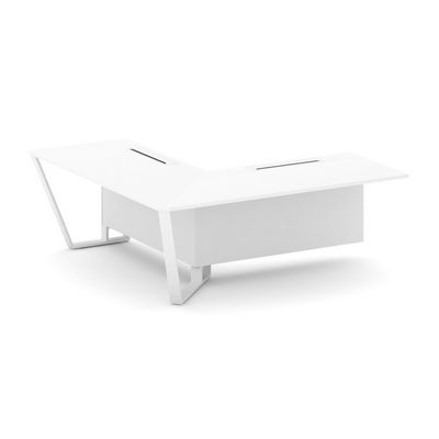 Steel Meet KDK-PR.B.SPZOU-20(L) (Белый бриллиант/Белый) Завершающий угловой модуль левый