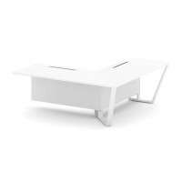 Steel Meet KDK-PR.B.SPZOU-20(R) (Белый бриллиант/Белый) Завершающий угловой модуль правый