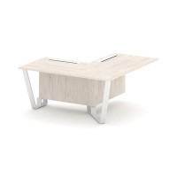 Steel Meet KD-PR.B.SPPOU-16(R) (Денвер светлый/Белый) Проходной угловой модуль правый