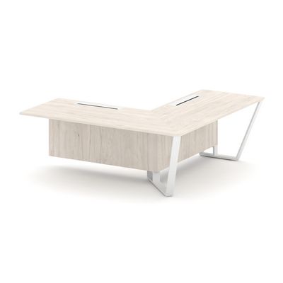 Steel Meet KD-PR.B.SPZOU-20(R) (Денвер светлый/Белый) Завершающий угловой модуль правый