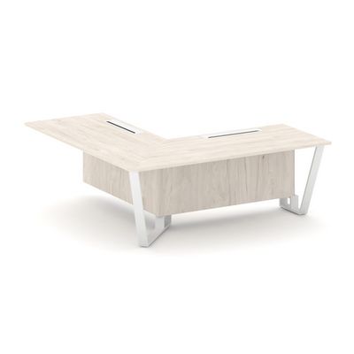 Steel Meet KDK-PR.B.SPPOU-20(L) (Денвер светлый/Белый) Проходной угловой модуль левый