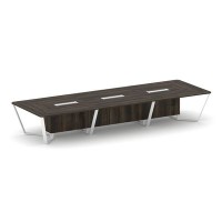 Steel Meet KD-PR.B.SP-16 (Дуб мали/Белый) Стол переговорный прямоугольный