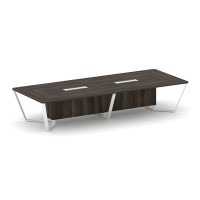 Steel Meet KDK-PR.B.SP-14 (Дуб мали/Белый) Стол переговорный прямоугольный