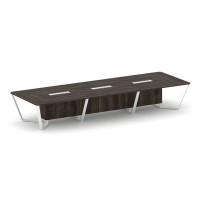 Steel Meet KDK-PR.B.SP-16 (Дуб мали/Белый) Стол переговорный прямоугольный