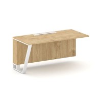 Steel Meet KDK-PR.B.SPZO-16(L) (Тиквуд светлый/Белый) Завершающий модуль