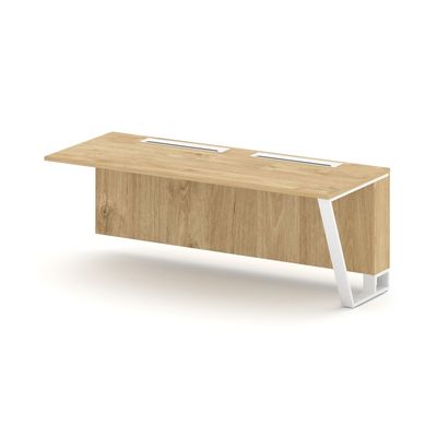 Steel Meet KDK-PR.B.SPZO-20(R) (Тиквуд светлый/Белый) Завершающий модуль