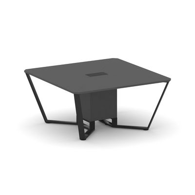 Steel Meet KD-PR.B.SP-08 (Антрацит/Черный) Стол переговорный квадратный