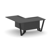 Steel Meet KD-PR.B.SPPOU-16(L) (Антрацит/Черный) Проходной угловой модуль левый