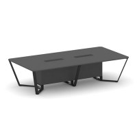 Steel Meet KDK-PR.B.SP-12 (Антрацит/Черный) Стол переговорный прямоугольный