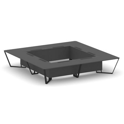 Steel Meet KDK-PR.B.SP-20K2 (Антрацит/Черный) Стол переговорный квадратный