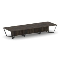 Steel Meet KD-PR.B.SP-16 (Дуб мали/Черный) Стол переговорный прямоугольный