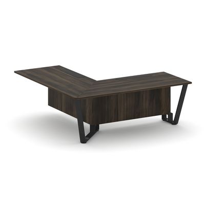 Steel Meet KD-PR.B.SPPOU-20(L) (Дуб мали/Черный) Проходной угловой модуль левый