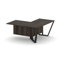 Steel Meet KD-PR.B.SPZOU-16(R) (Дуб мали/Черный) Завершающий угловой модуль правый