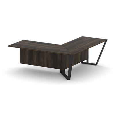 Steel Meet KD-PR.B.SPZOU-20(R) (Дуб мали/Черный) Завершающий угловой модуль правый