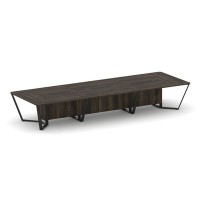 Steel Meet KDK-PR.B.SP-16 (Дуб мали/Черный) Стол переговорный прямоугольный