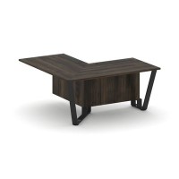 Steel Meet KDK-PR.B.SPPOU-16(L) (Дуб мали/Черный) Проходной угловой модуль левый