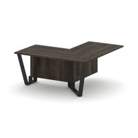 Steel Meet KDK-PR.B.SPPOU-16(R) (Дуб мали/Черный) Проходной угловой модуль правый