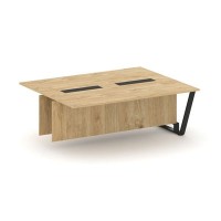 Steel Meet KDK-PR.B.SPPW-20 (Тиквуд светлый/Черный) Проходной модуль L=2000