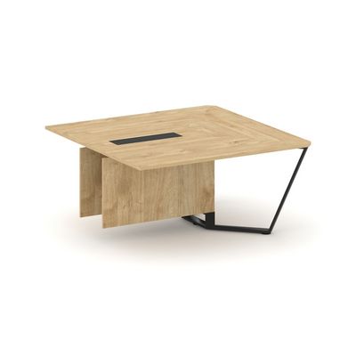 Steel Meet KDK-PR.B.SPZW-16 (Тиквуд светлый/Черный) Завершающий модуль L=1600