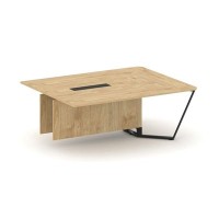 Steel Meet KDK-PR.B.SPZW-20 (Тиквуд светлый/Черный) Завершающий модуль L=2000