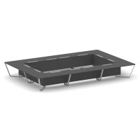 Steel Meet KDK-PR.B.SP-26K2 (Антрацит/Серый) Стол переговорный прямоугольный