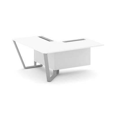 Steel Meet KD-PR.B.SPZOU-16(L) (Белый бриллиант/Серый) Завершающий угловой модуль левый