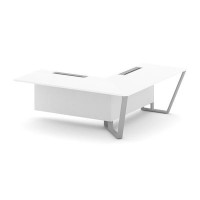 Steel Meet KD-PR.B.SPZOU-20(R) (Белый бриллиант/Серый) Завершающий угловой модуль правый