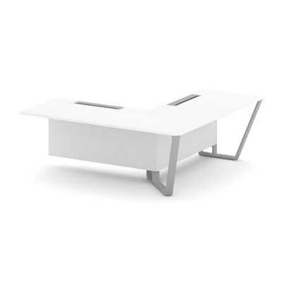 Steel Meet KD-PR.B.SPZOU-20(R) (Белый бриллиант/Серый) Завершающий угловой модуль правый