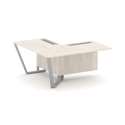 Steel Meet KD-PR.B.SPZOU-16(L) (Денвер светлый/Серый) Завершающий угловой модуль левый