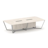 Steel Meet KDK-PR.B.SP-12 (Денвер светлый/Серый) Стол переговорный прямоугольный