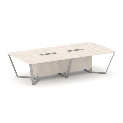Steel Meet KDK-PR.B.SP-12 (Денвер светлый/Серый) Стол переговорный прямоугольный
