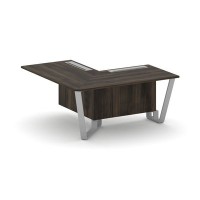 Steel Meet KD-PR.B.SPPOU-16(L) (Дуб мали/Серый) Проходной угловой модуль левый