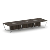 Steel Meet KDK-PR.B.SP-16 (Дуб мали/Серый) Стол переговорный прямоугольный