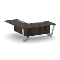 Steel Meet KDK-PR.B.SPPOU-20(L) (Дуб мали/Серый) Проходной угловой модуль левый