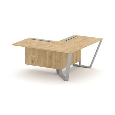 Steel Meet KDK-PR.B.SPZOU-16(R) (Тиквуд светлый/Серый) Завершающий угловой модуль правый