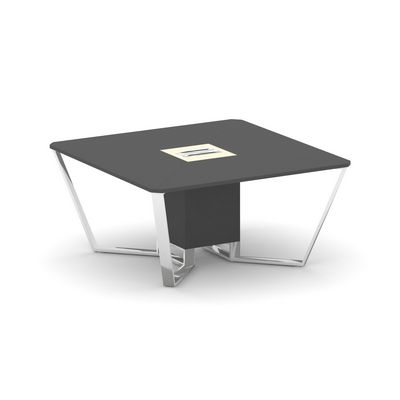 Steel Meet MM-PR.B.SP-08 (Антрацит/Ваниль) Стол переговорный квадратный