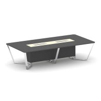 Steel Meet MM-PR.B.SP-12 (Антрацит/Ваниль) Стол переговорный прямоугольный