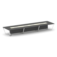 Steel Meet MM-PR.B.SP-18 (Антрацит/Ваниль) Стол переговорный прямоугольный