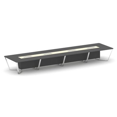 Steel Meet MM-PR.B.SP-20 (Антрацит/Ваниль) Стол переговорный прямоугольный