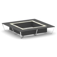 Steel Meet MM-PR.B.SP-20K2 (Антрацит/Ваниль) Стол переговорный квадратный