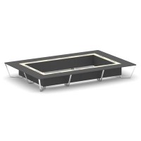 Steel Meet MM-PR.B.SP-26K2 (Антрацит/Ваниль) Стол переговорный прямоугольный