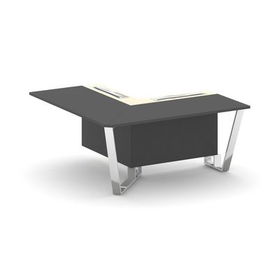 Steel Meet MM-PR.B.SPPOU-16(L) (Антрацит/Ваниль) Проходной угловой модуль левый