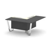 Steel Meet MM-PR.B.SPPOU-16(R) (Антрацит/Ваниль) Проходной угловой модуль правый